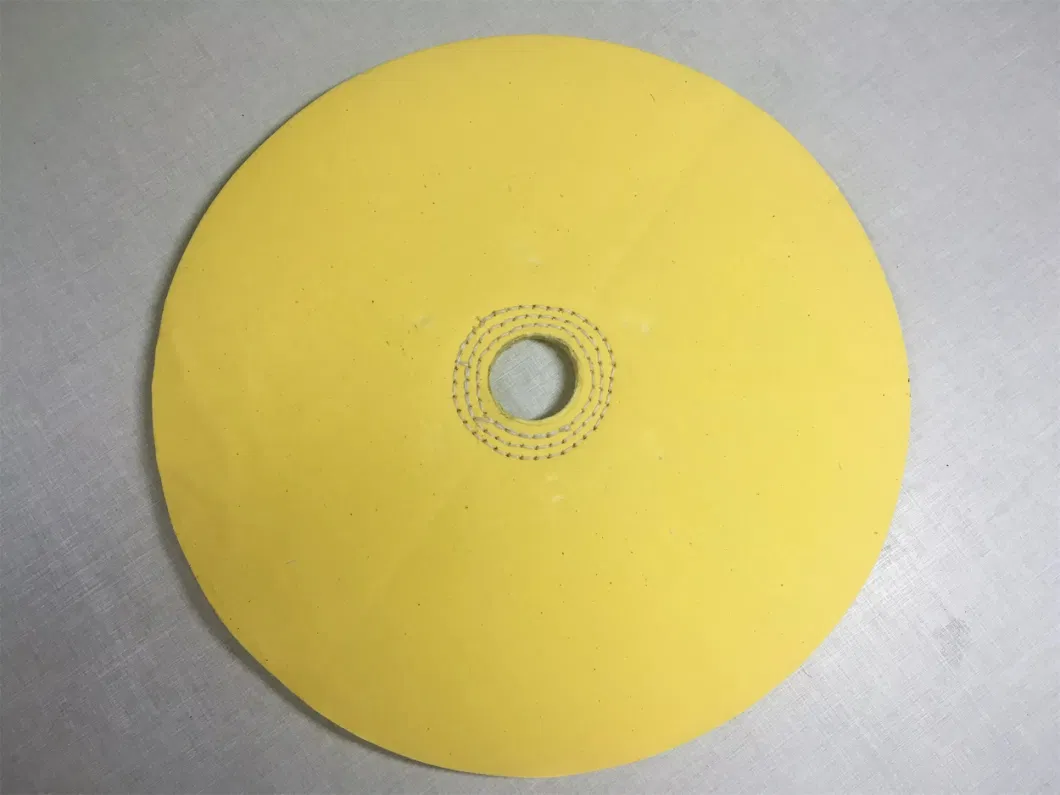 Widely Used Yellow Cotton Wheel Metal Polishing Wheel Cloth Polishing Wheel Used for Polishing Wood and Metal