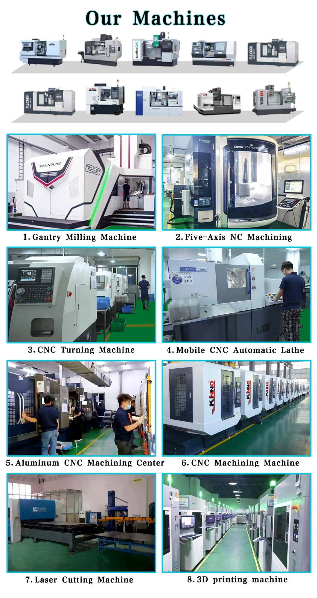 Customized Rapid Prototyping Sheet Metal Fabrication CNC Grinding Auto Lathe Rubber Molding Accessories